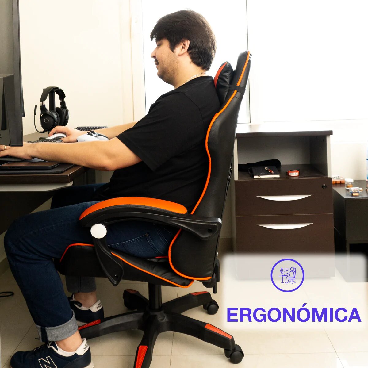 Silla Gamer Ergonomica Reclinable Gaming Pc