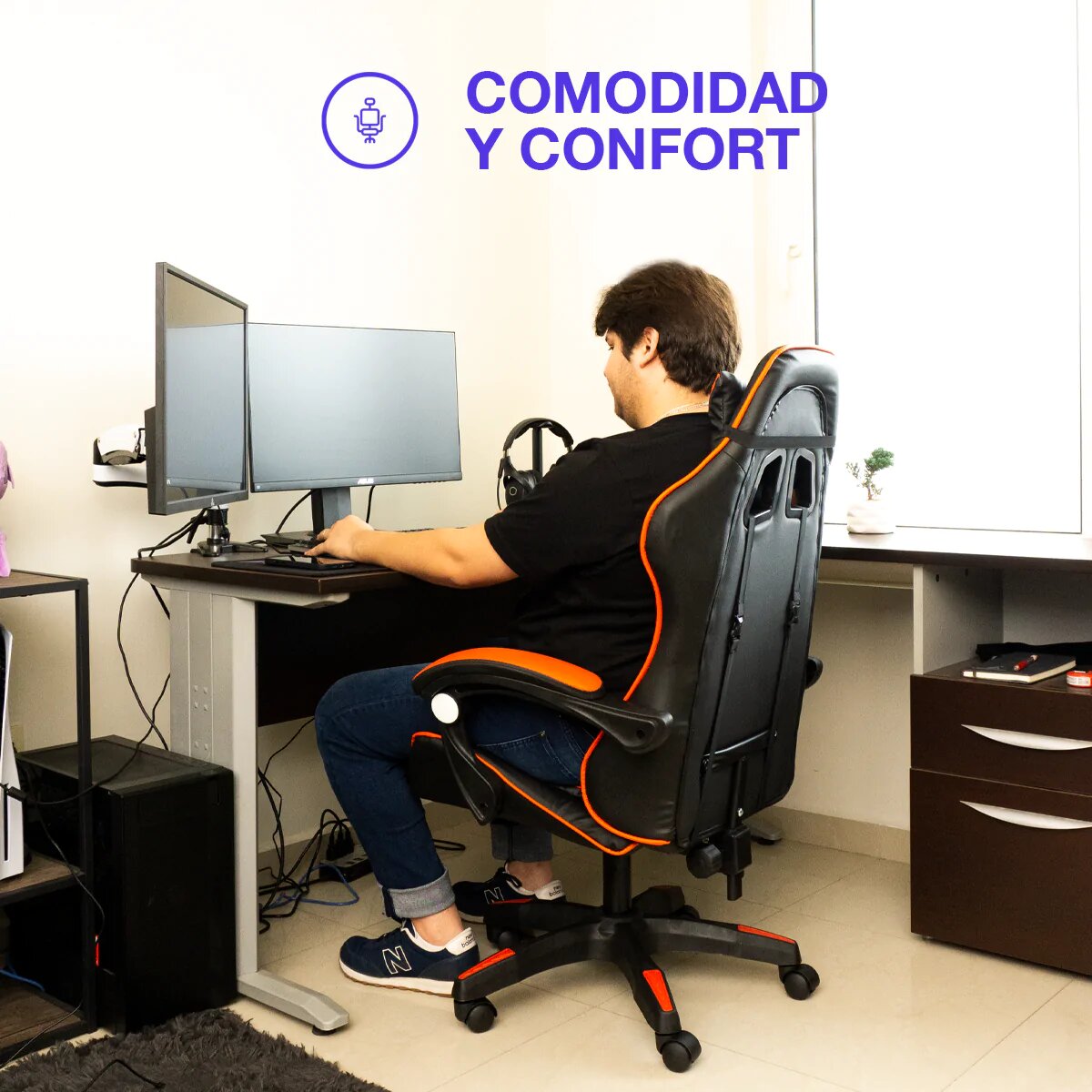 Silla Gamer Ergonomica Reclinable Gaming Pc