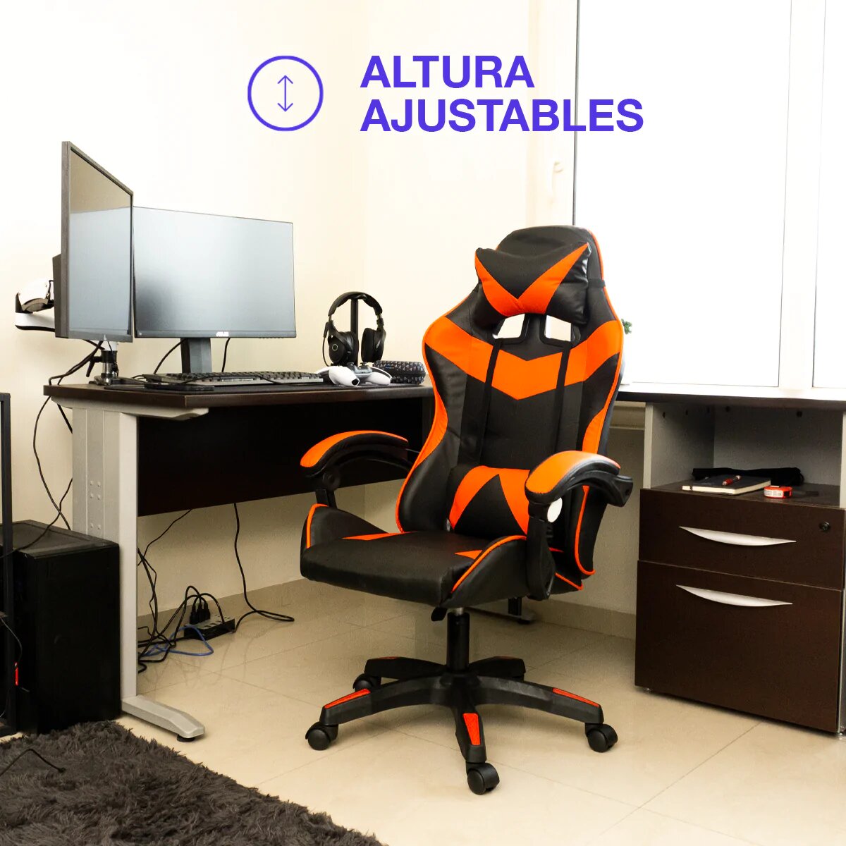 Silla Gamer Ergonomica Reclinable Gaming Pc