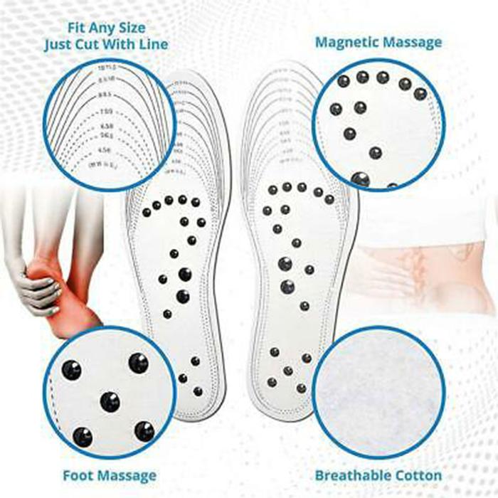 Plantillas Magnéticas Recortables MXBTW-003-6 3 Pares Gel EVA Algodón Blanco, FoamTempla