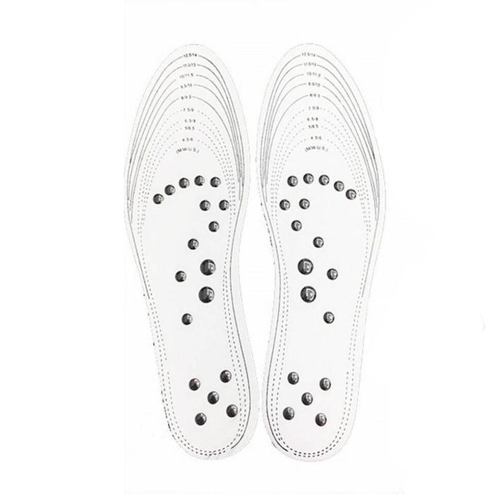 Plantillas Magnéticas Masajeadoras MXBTW-003-3 3 Pares Gel EVA Algodón Blanco, FoamTempla