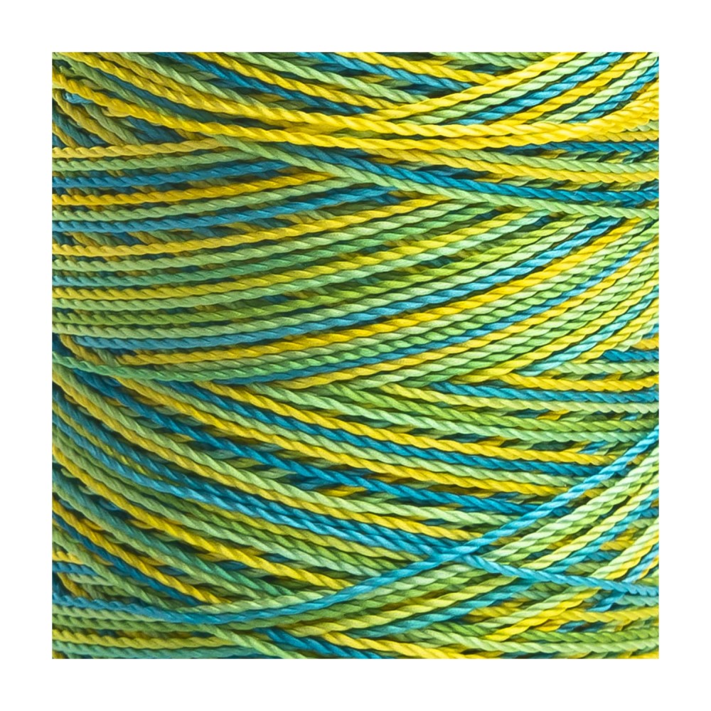 Caja 6 Pzs Hilo Crochet Nylon Verde/Amarillo Selanusa