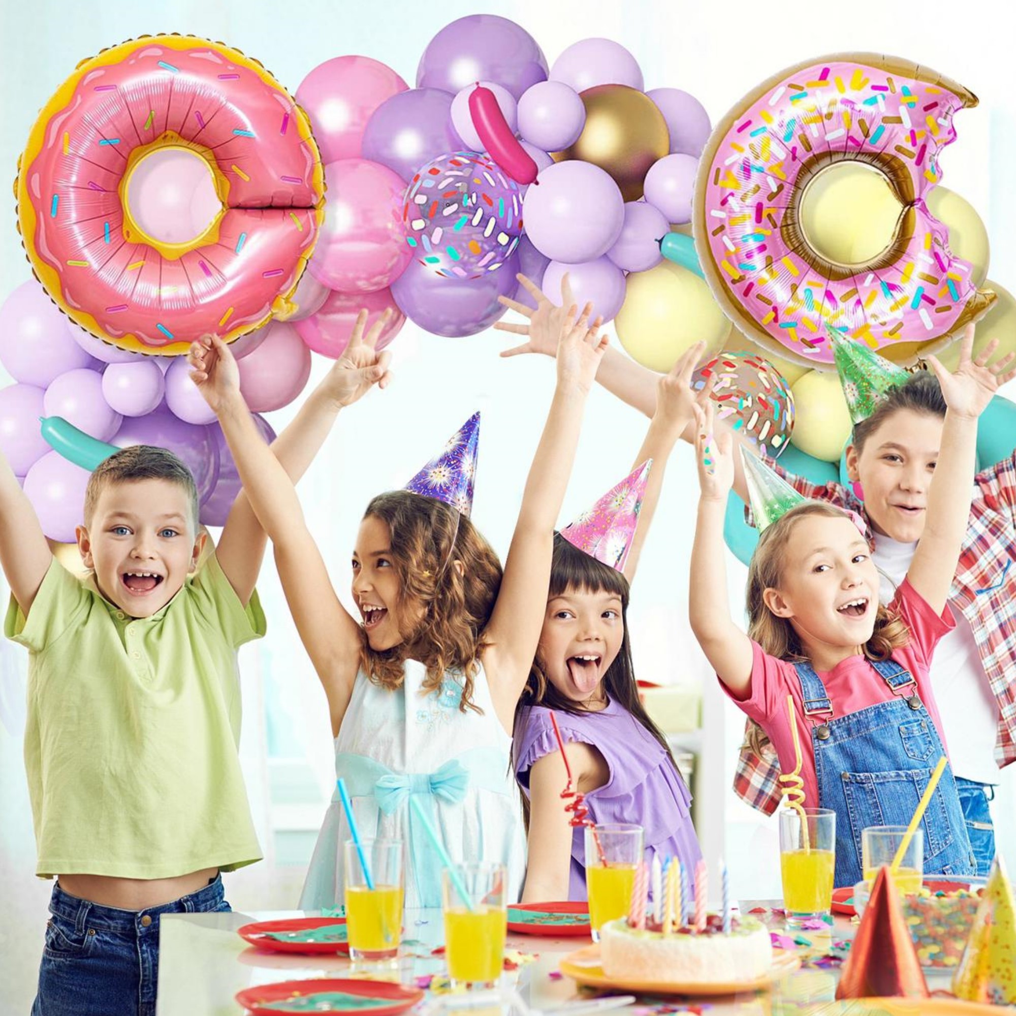 Sweet Globos Para Decoración Kit Fiesta Donas Y Helado