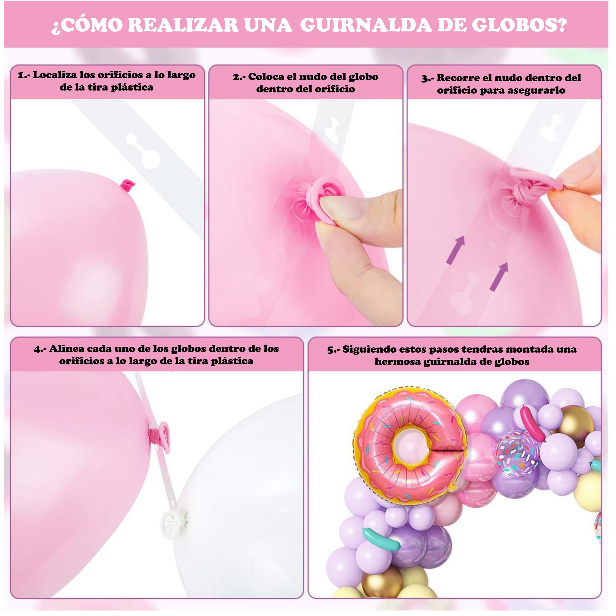 Sweet Globos Para Decoración Kit Fiesta Donas Y Helado