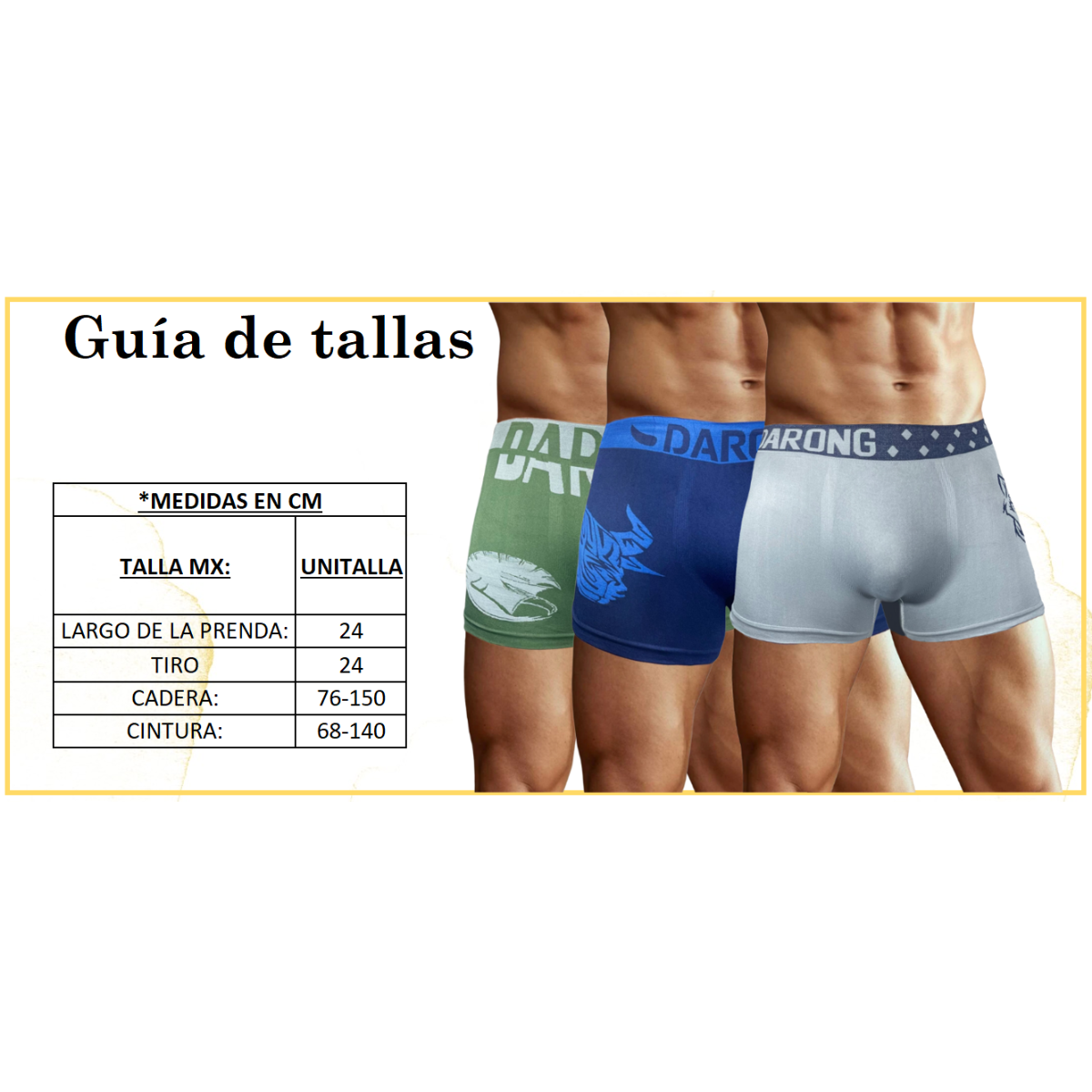 Pack 6 Boxer Caballero Mayoreo Calzones Hombre Microfibra