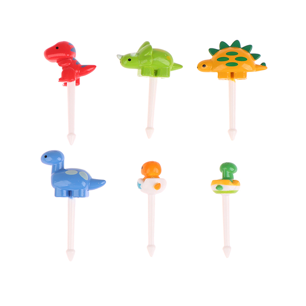 Palillos Kawaii para Lonche Dinosaurio