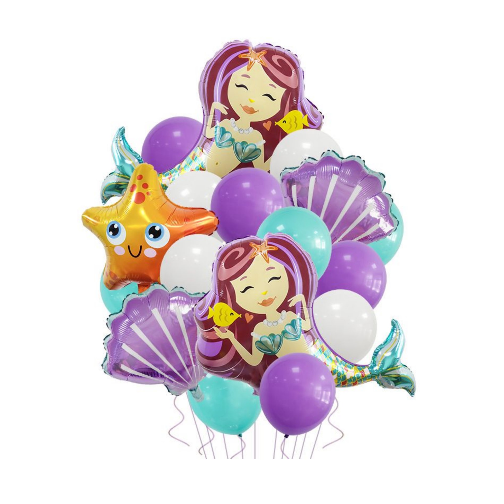 Sirenas Globos Metalicos Para Decoracion Cumpleaños Fiesta