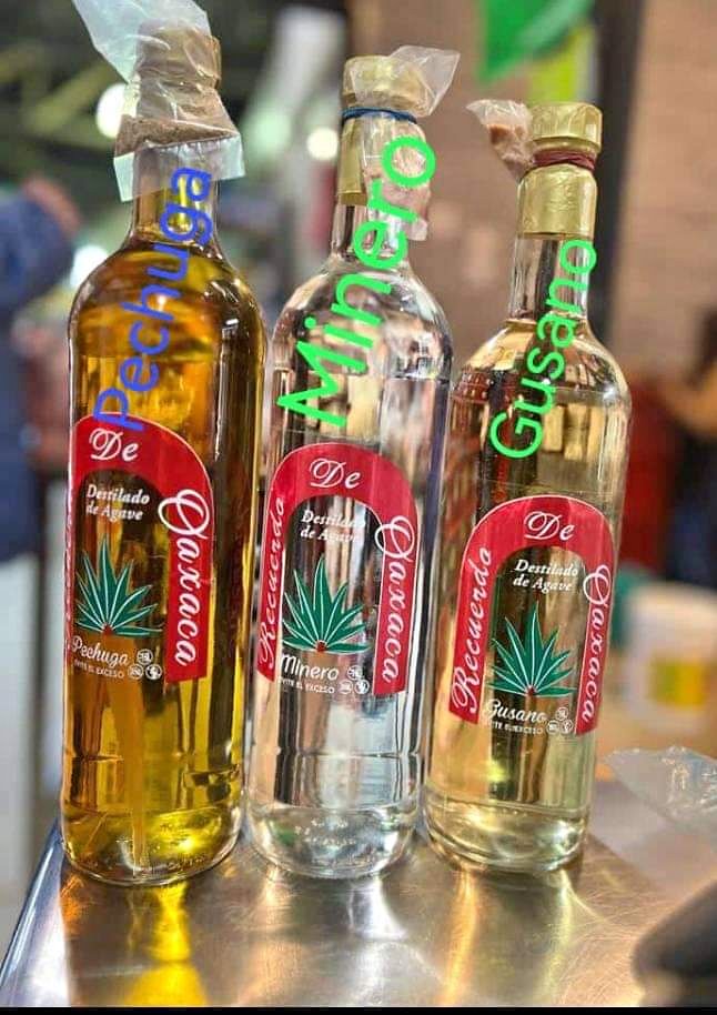 Botella Mezcal Sabores 1 LT Espadin Oaxaca Tamarindo, Fresa, Mango,