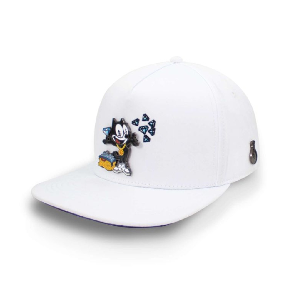 Gorra Snapback Cash Only blanco FELIX 01