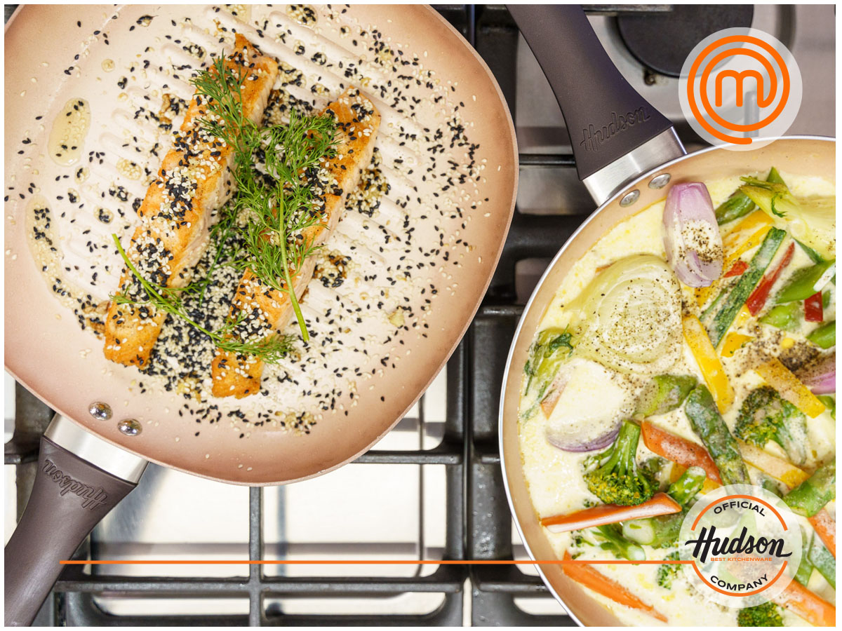 Batería De Cocina Antiadherente Cerámico Hudson 7 Piezas