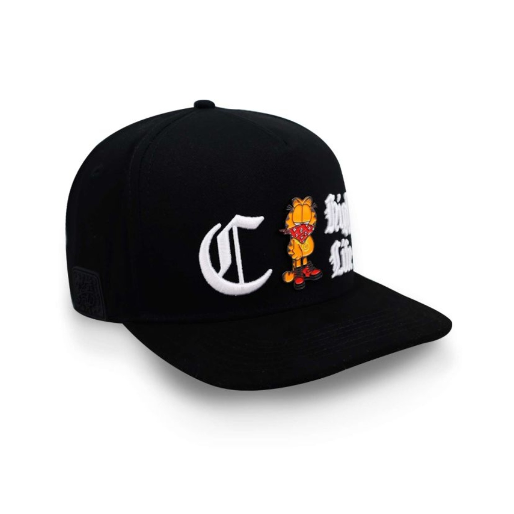 Gorra Snapback Cash Only negro GARFIELD 1