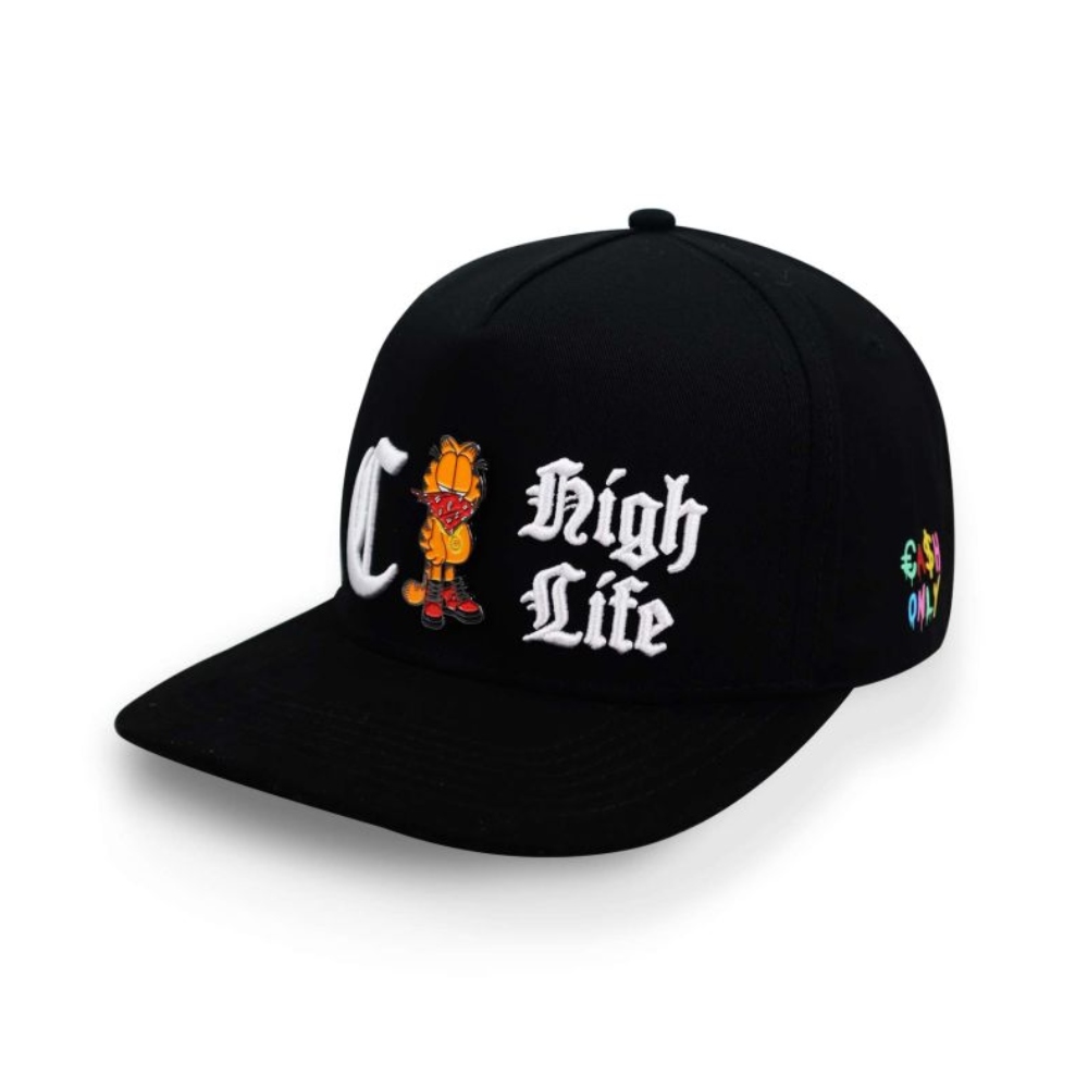 Gorra Snapback Cash Only negro GARFIELD 1