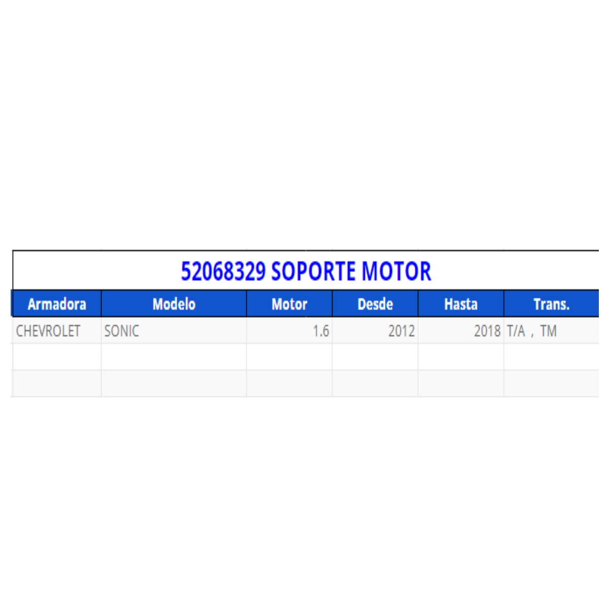 Soporte motor acdelco original para Chevrolet Sonic 2012-2018