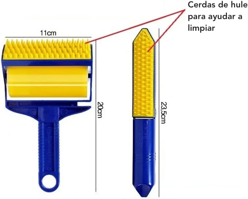 Rodillo Adhesivo Quita Pelusa - AJR - Removedor De Pelo Lavable Reutilizable