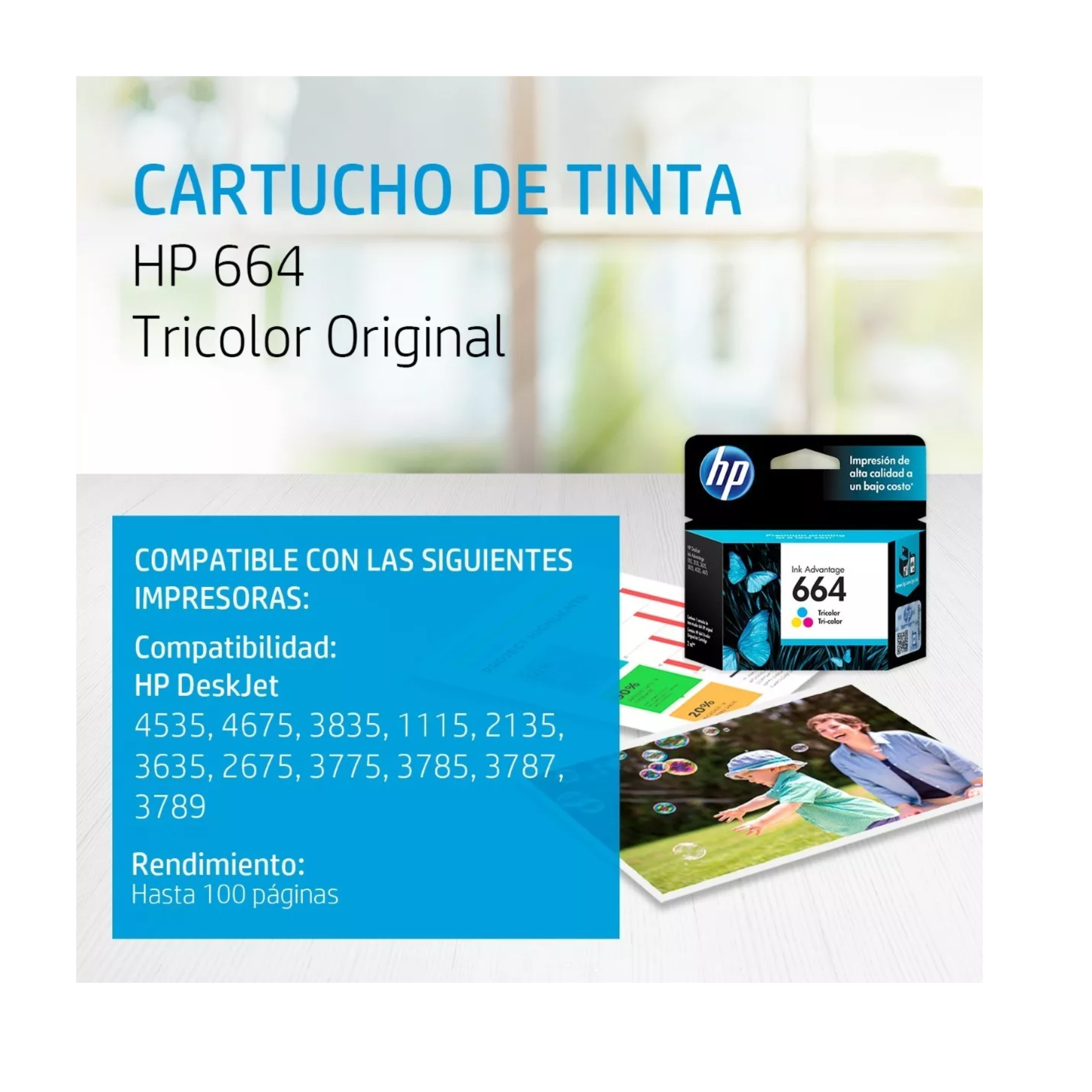 Kit de Cartuchos HP 664 De Tinta Negra + Tricolor