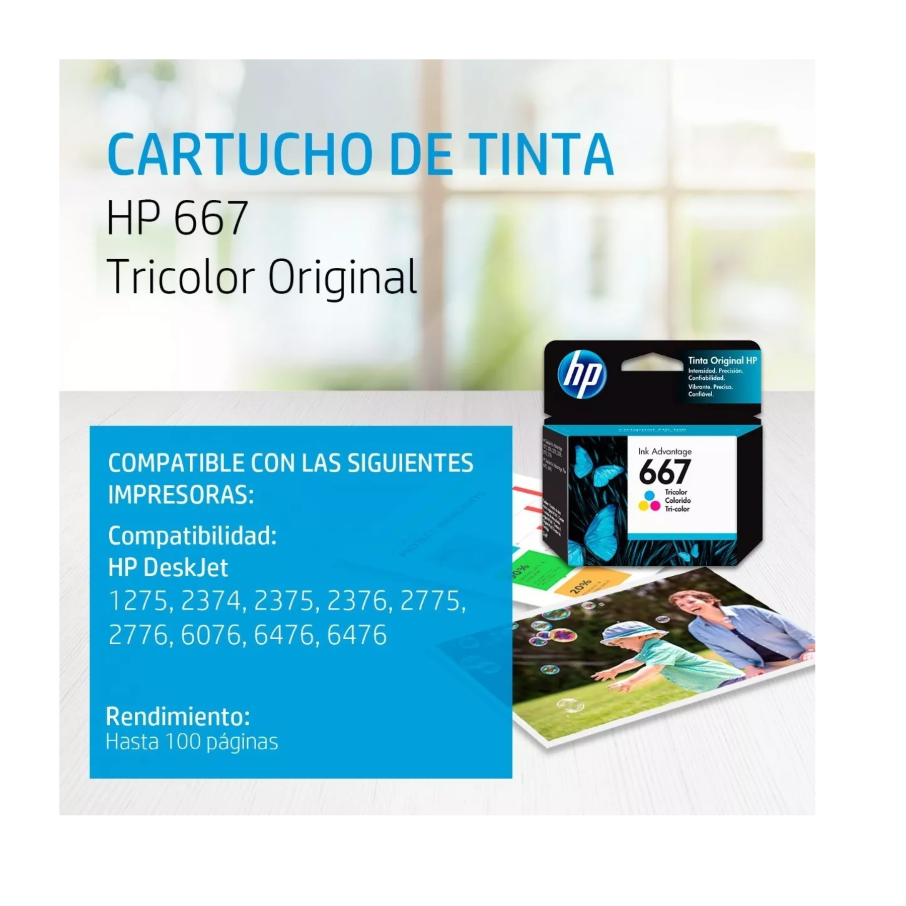 Kit De Cartuchos HP 667  De Tinta Negra + Tricolor Original
