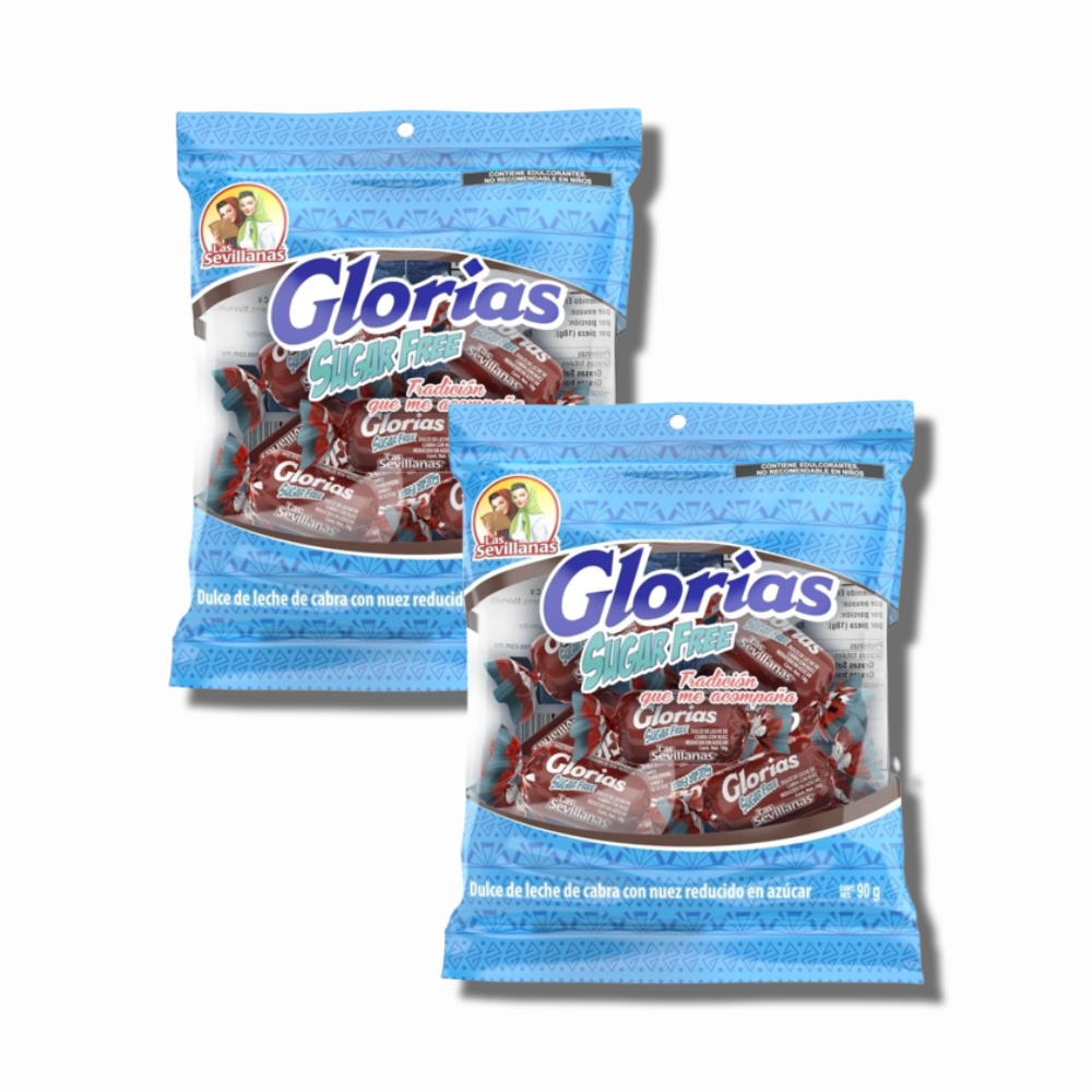 Glorias Las Sevillanas sin Azúcar 5 piezas paquete con 2 bolsas