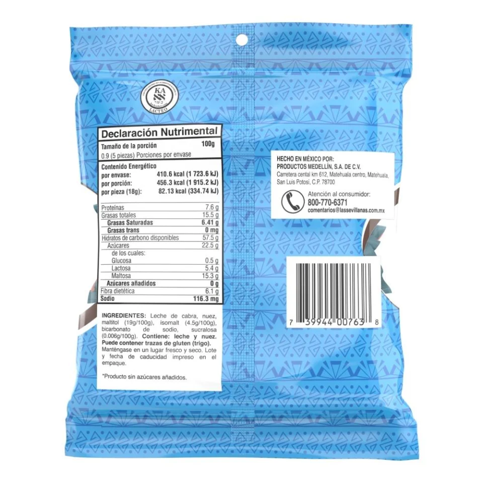 Glorias Las Sevillanas sin Azúcar 5 piezas paquete con 2 bolsas