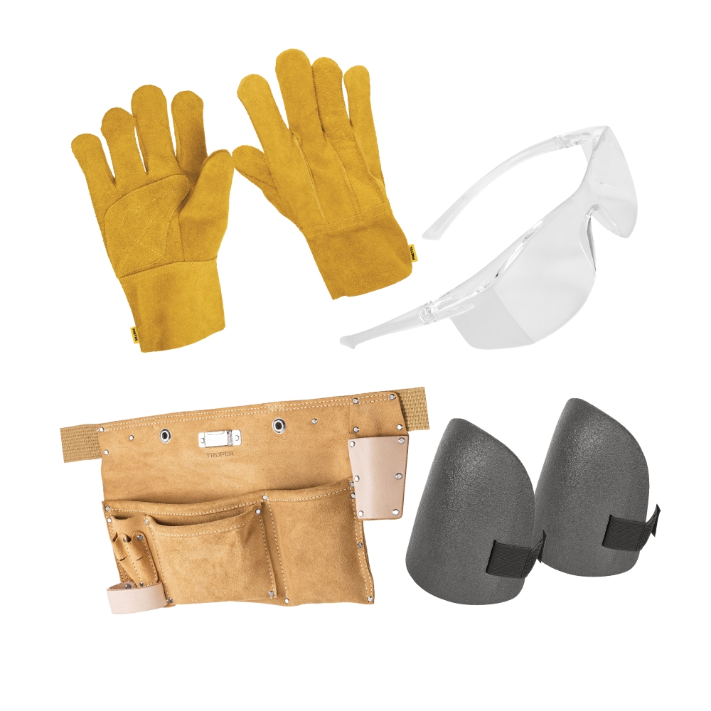 Kit De Seguridad (rodilleras, Porta Herramienta, Lentes,etc)
