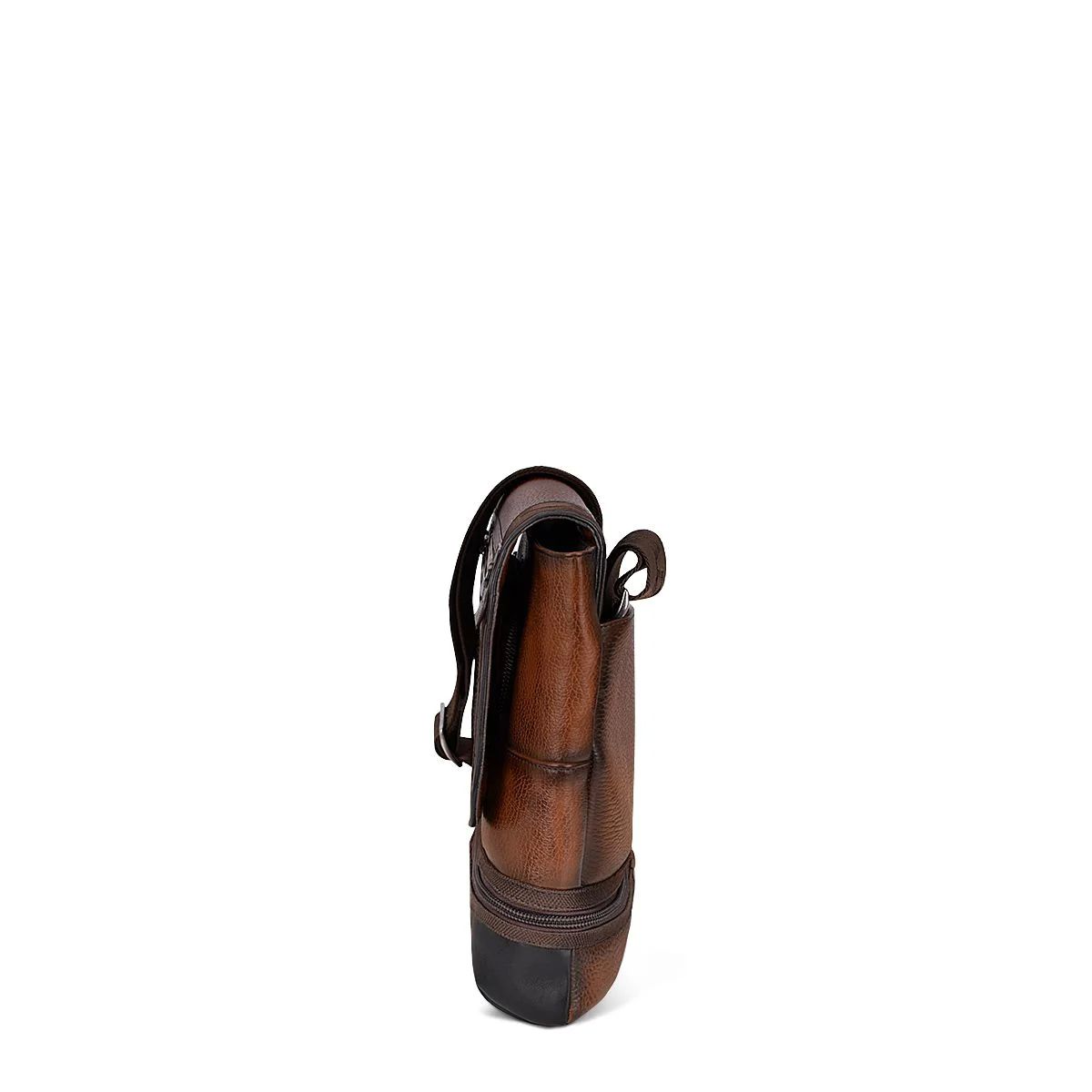 Bandolera Cuadra en piel genuina de tiburón