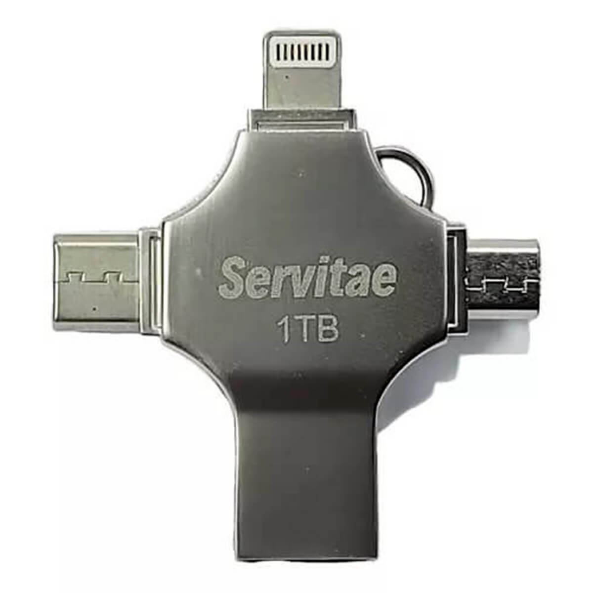 Memoria Otg 4 En 1 iPhone Android iPad Pc Usb-c Lighting 1tb