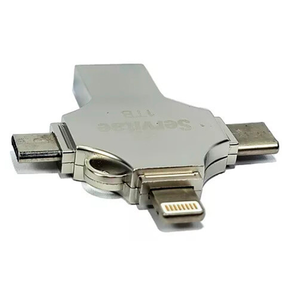 Memoria Otg 4 En 1 iPhone Android iPad Pc Usb-c Lighting 1tb