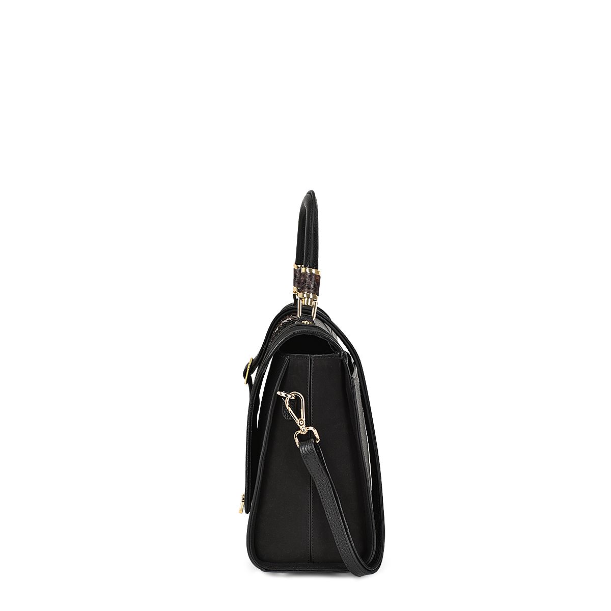 Bolso Cuadra en piel genuina de pitón para Dama