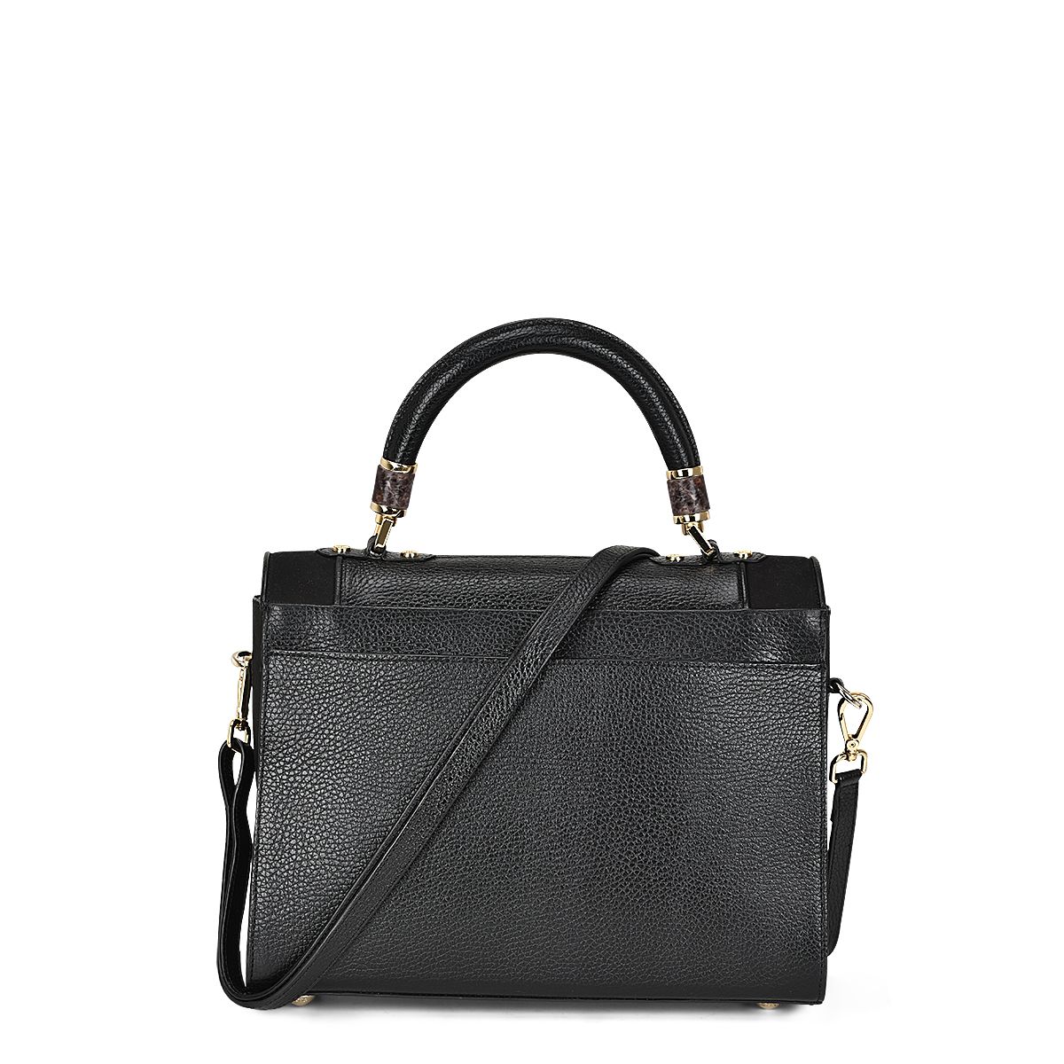Bolso Cuadra en piel genuina de pitón para Dama