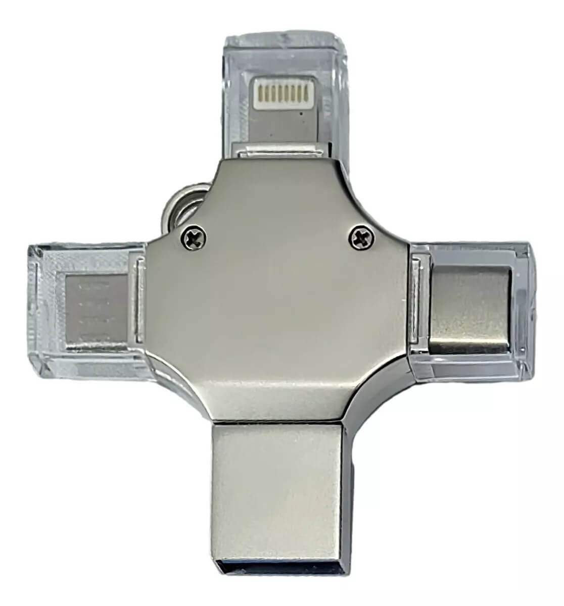 Memoria Otg 4 En 1 iPhone Android iPad Pc Usb-c Lighting 1tb