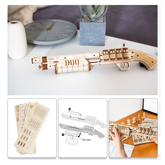 Rompecabezas Pistola Justicia Tirador Robotime.