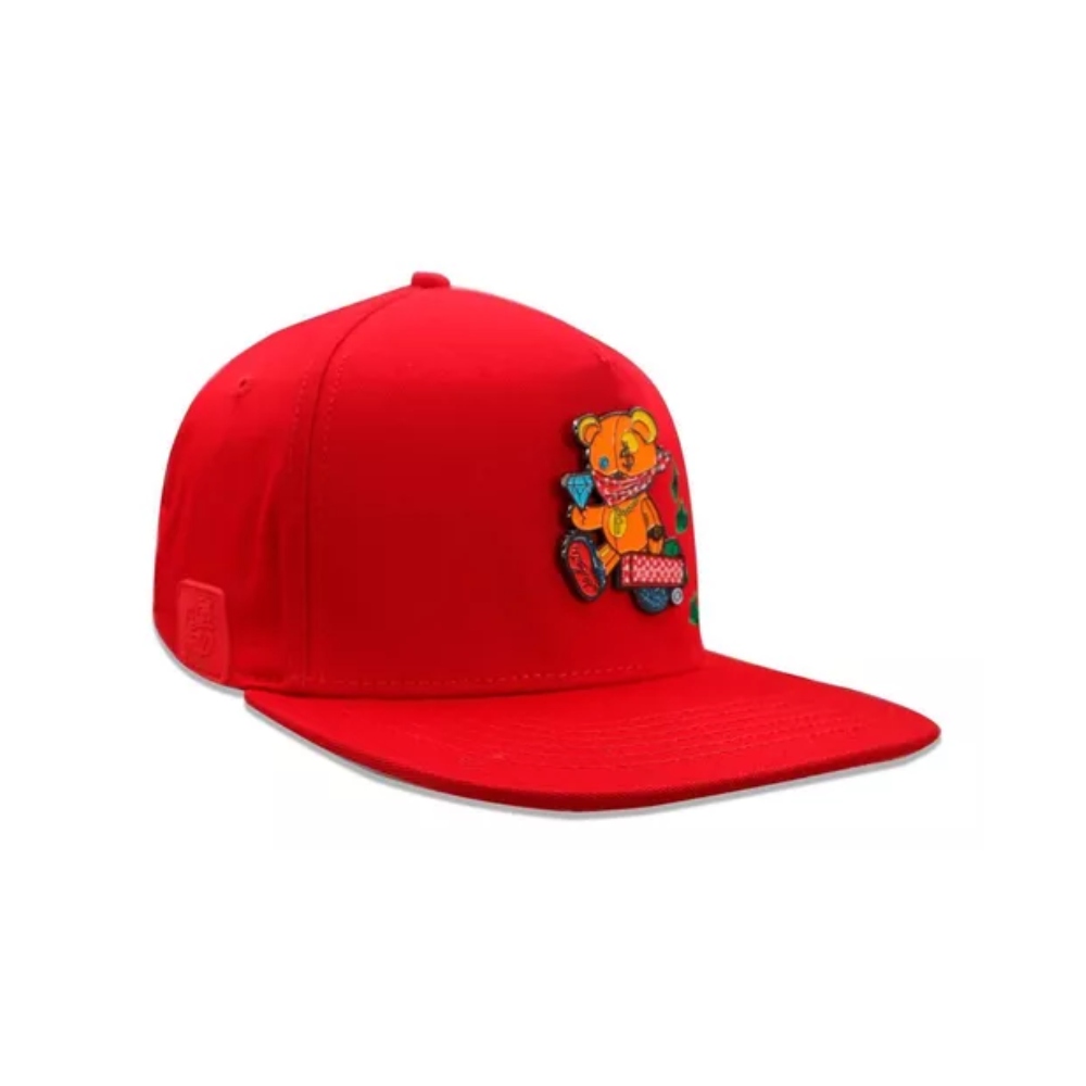 Gorra Snapback Cash Only roja OSO 02