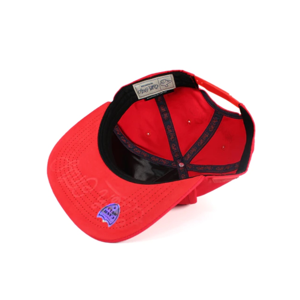 Gorra Snapback Cash Only roja OSO 02