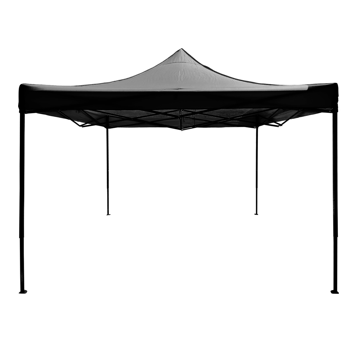 Carpa 3x3 Toldo Negro Reforzado Plegable Impermeable Jardin