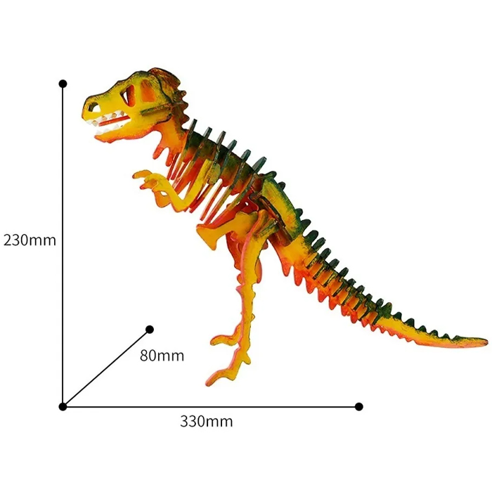 Rompecabezas Dinosaurio T-Rex Armable Madera Robotime