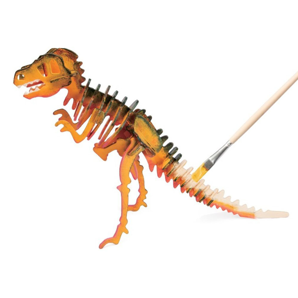 Rompecabezas Dinosaurio T-Rex Armable Madera Robotime