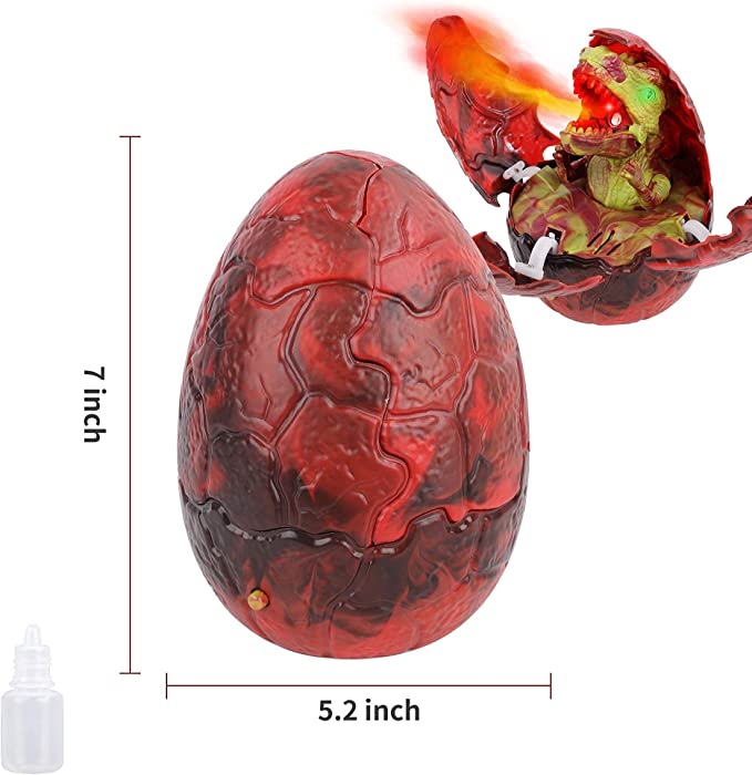 Huevo Dinosaurio Con Luz Sonido Vapor Movimiento