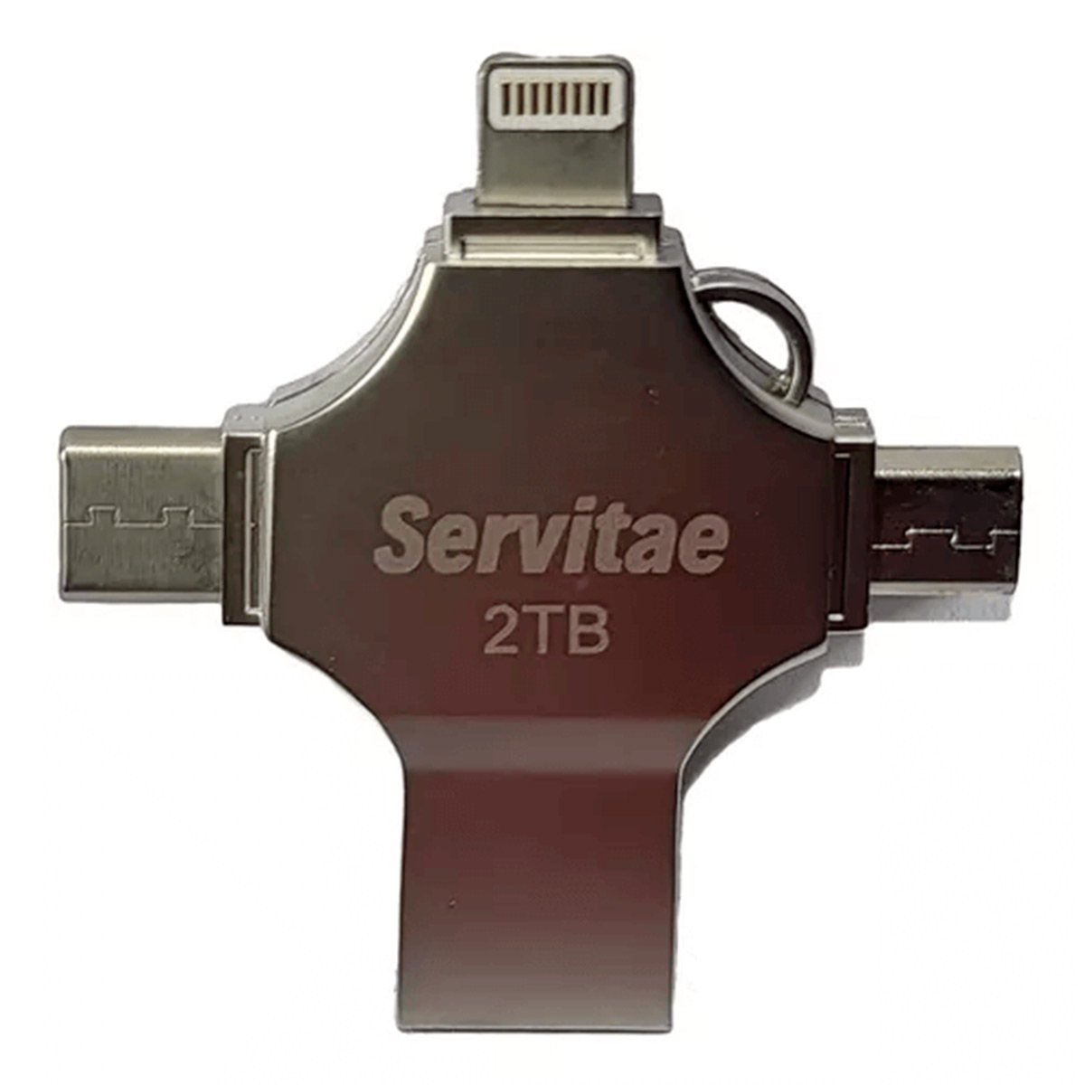 Memoria Otg 4 En 1 iPhone Android iPad Pc Usb-c Lighting 2tb