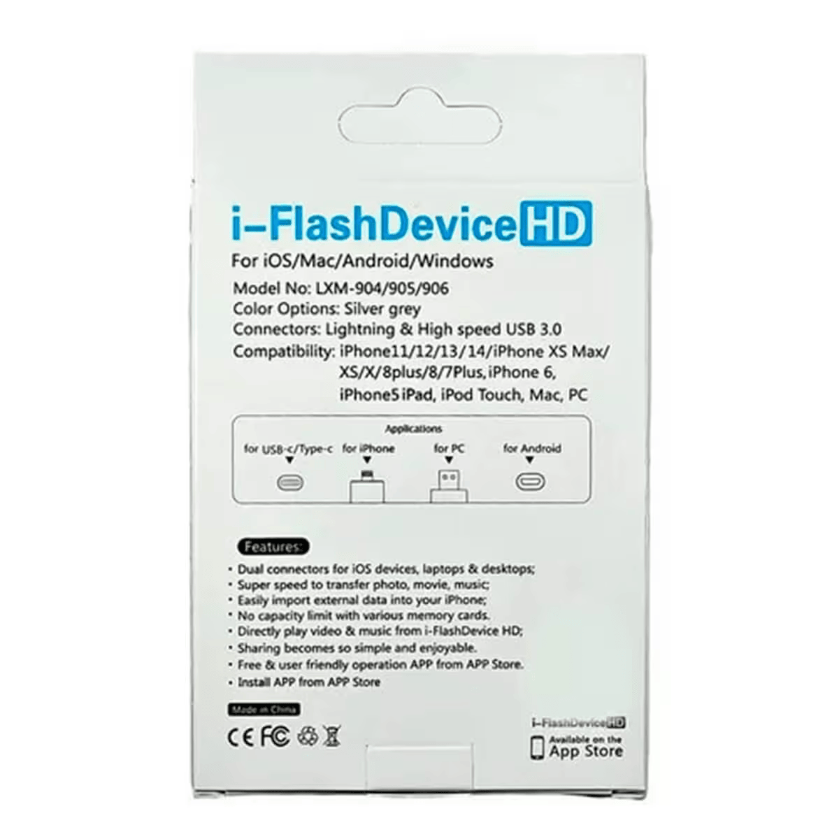 Memoria Otg 4 En 1 iPhone Android iPad Pc Usb-c Lighting 2tb