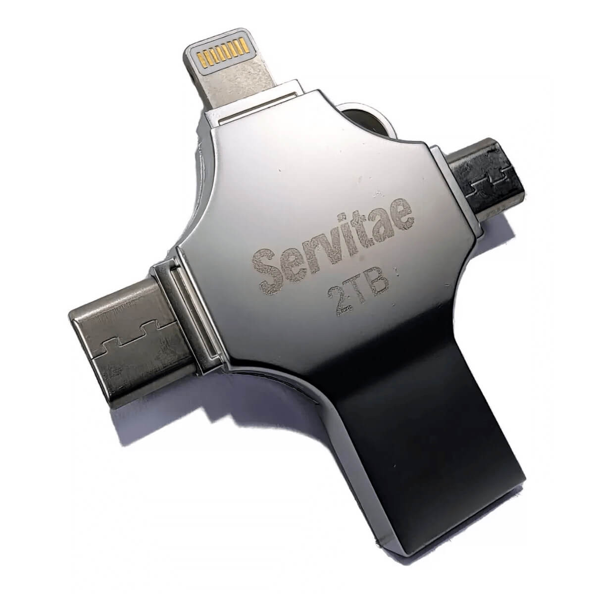 Memoria Otg 4 En 1 iPhone Android iPad Pc Usb-c Lighting 2tb