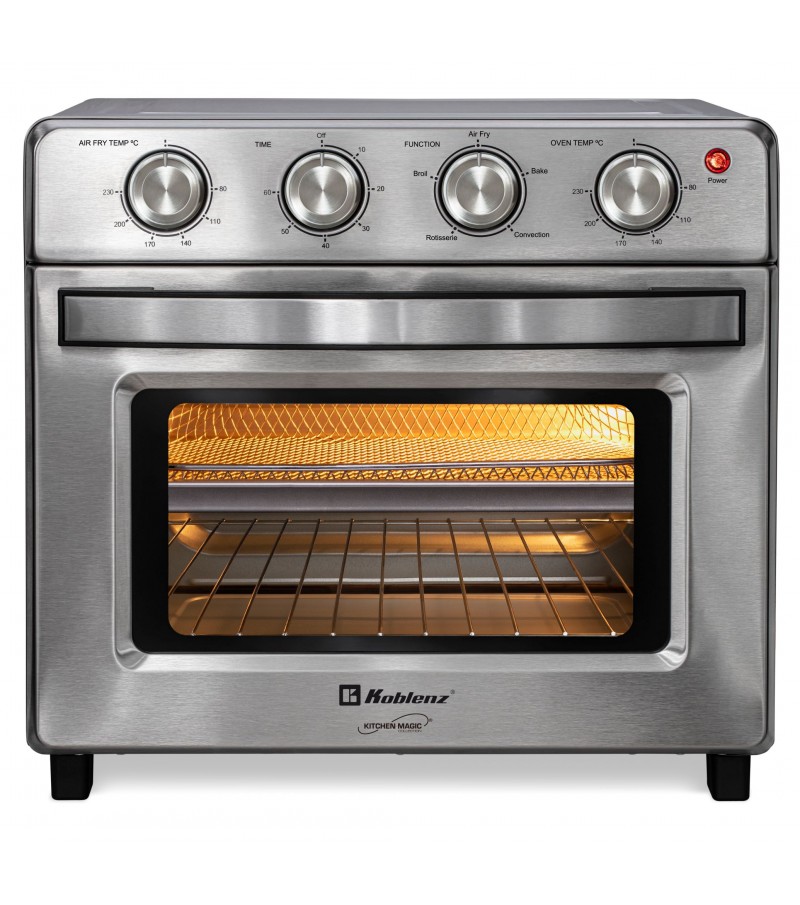 Horno Eléctrico Koblenz HFKM-1400 IN con Freidora de Aire 25 L Plata