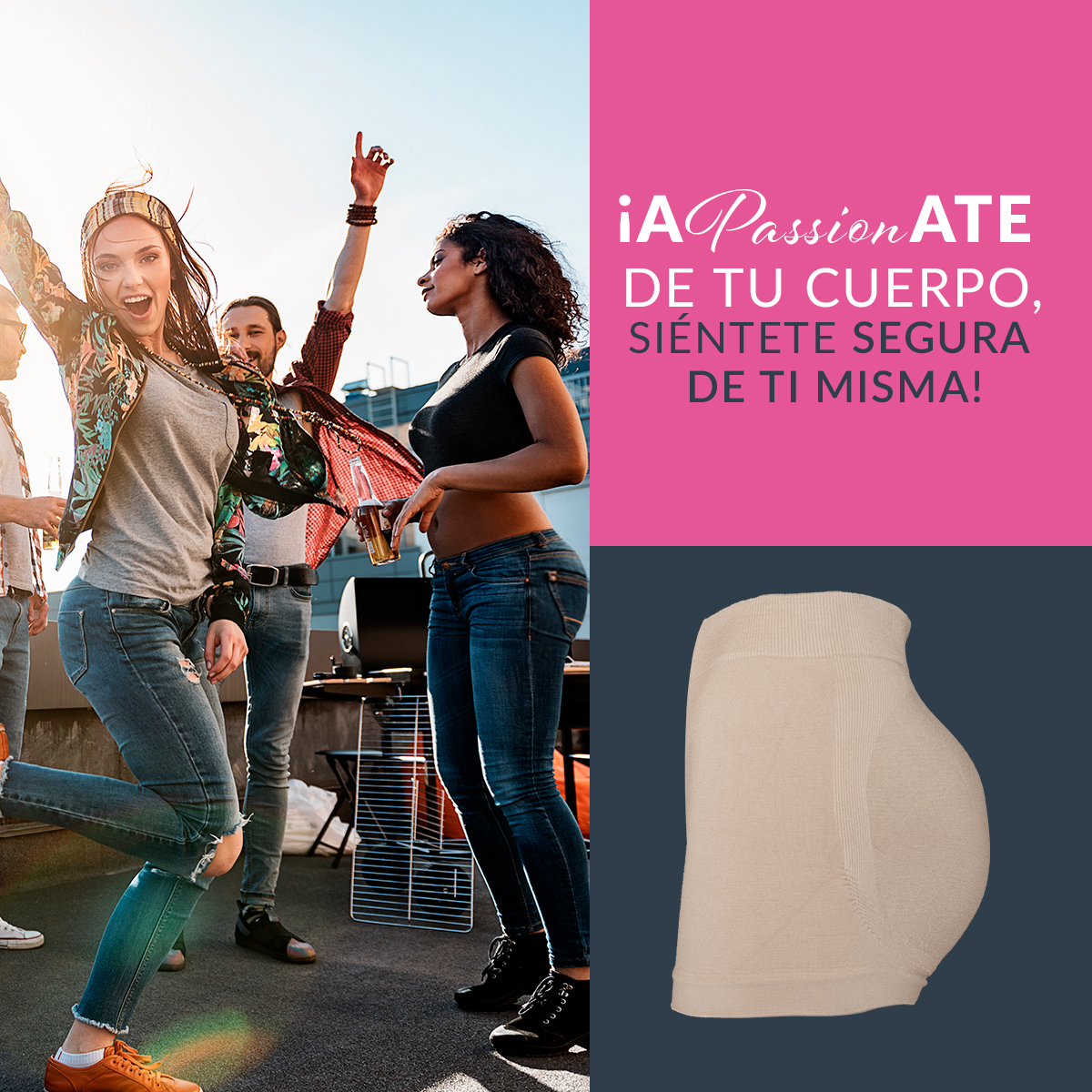 Boxér Dúo + 1 de Regalo, Levanta Glúteos Efecto Natural, Sin relleno, Aplana Vientre Bajo Passion Wear  Up Sin Costuras, No se enrolla 