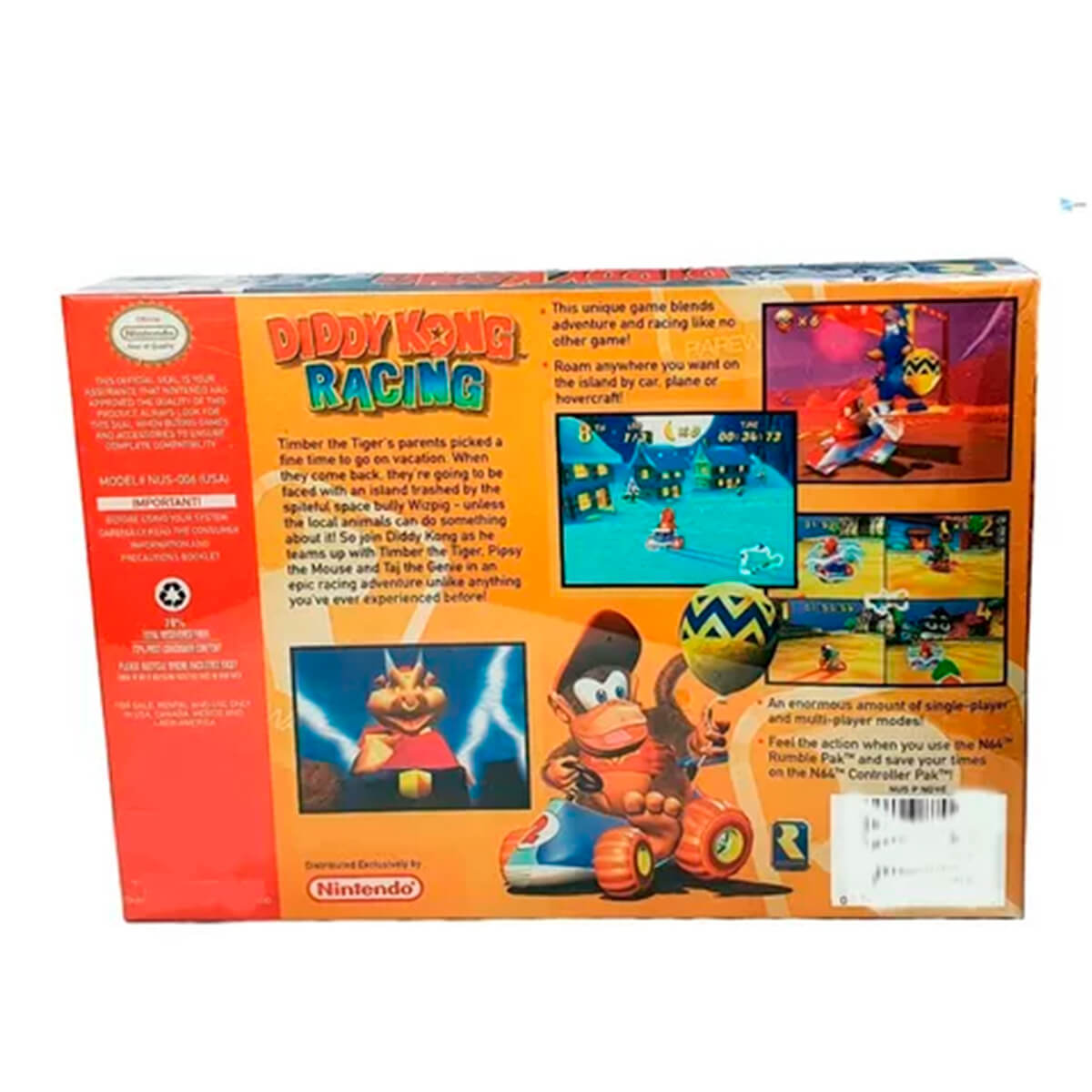 Diddy Kong Racing Físico En Caja Con Manual Nintendo 64