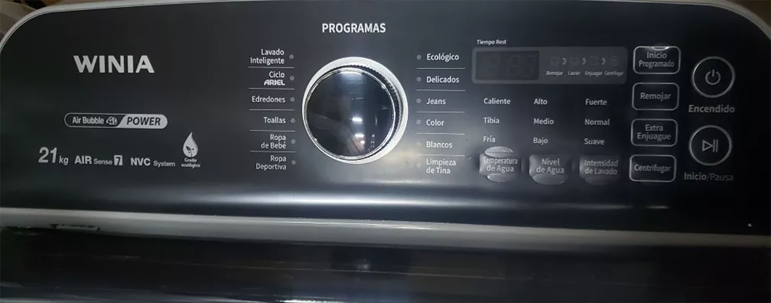 Lavadora Automatica Daewoo Winia Gris De 21kg Dwfbd1b421abm