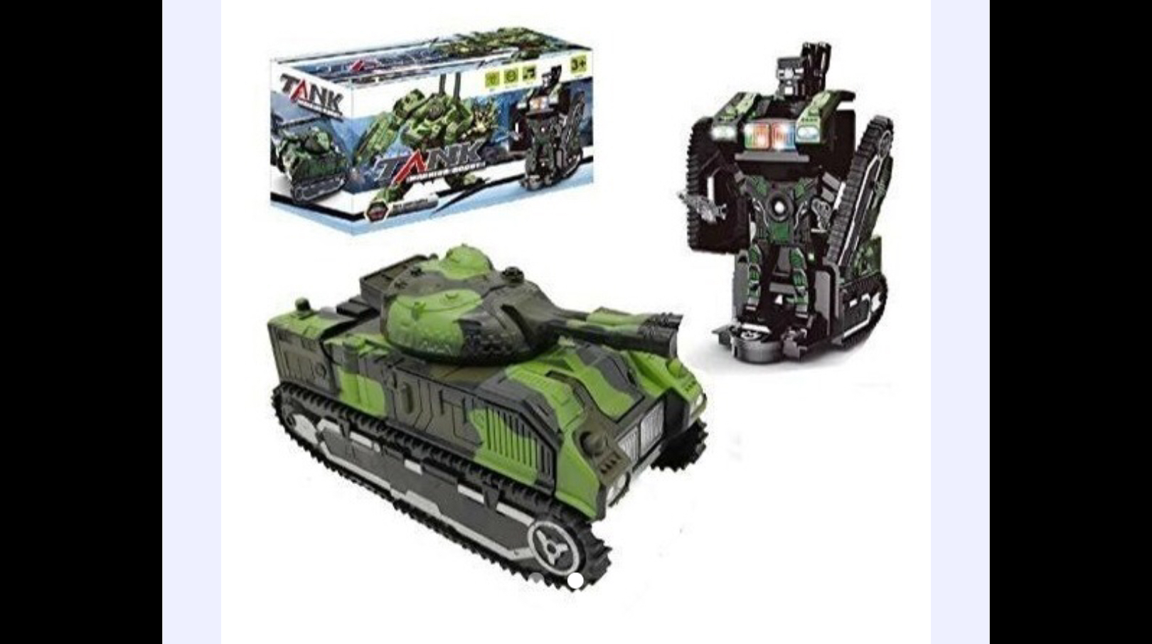 Transformer Tanque Militar Luz Sonido Movimiento