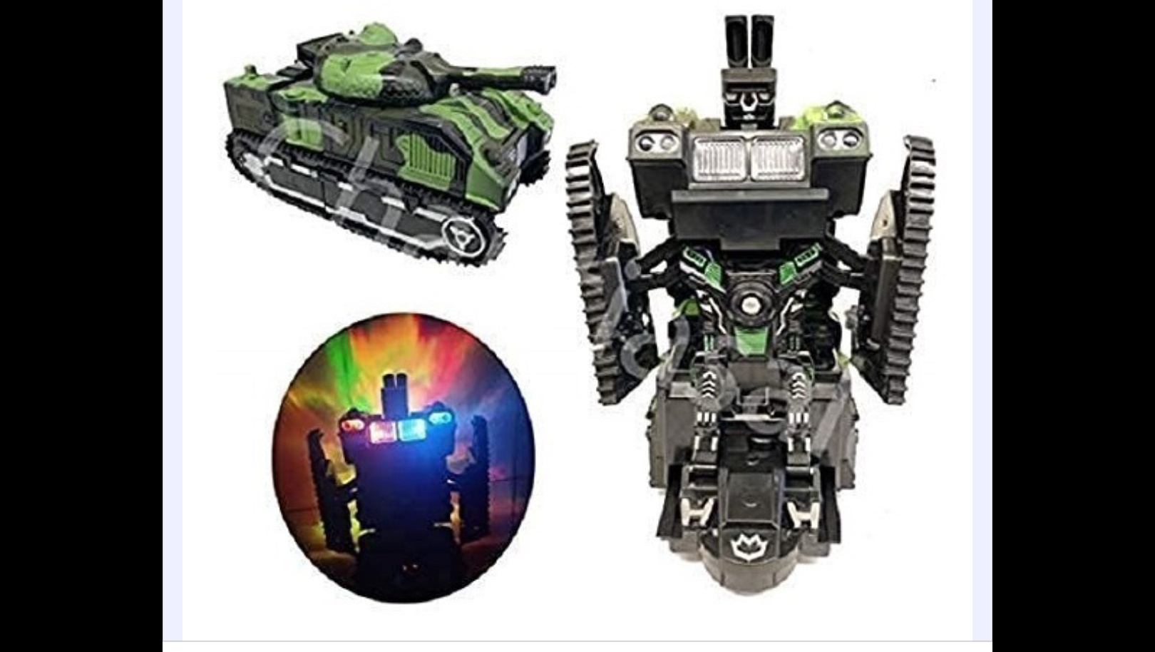 Transformer Tanque Militar Luz Sonido Movimiento