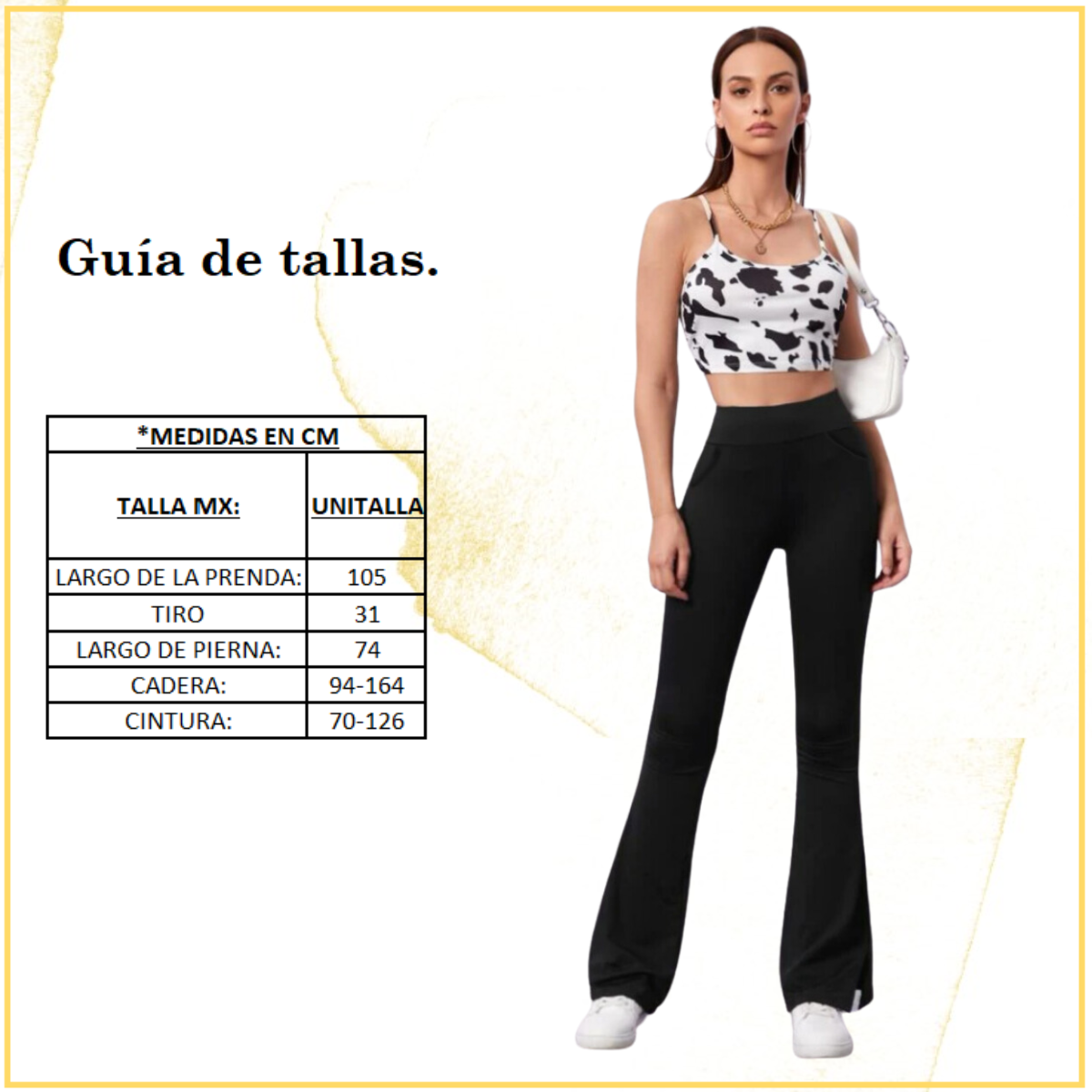Leggins Mujer Acampanado Jegging Pantalón Alto Mayon Legging