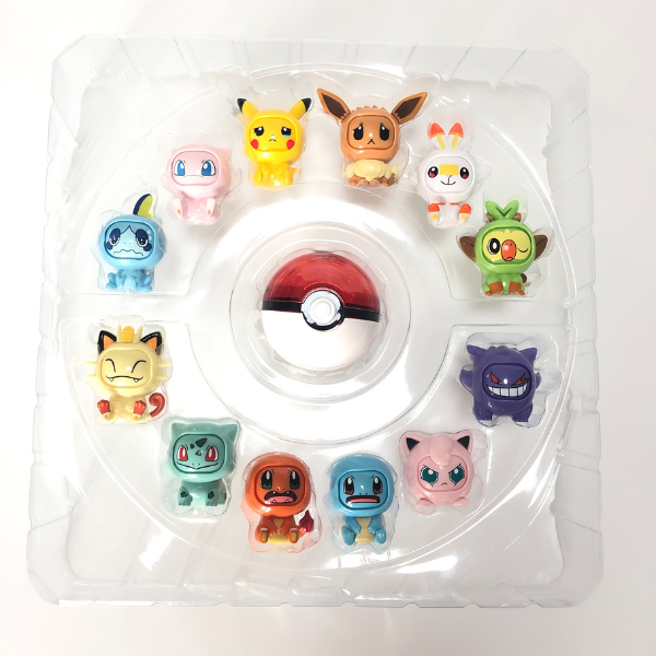 Pokemon Figuras de Accion, Picachu, Bulbasaur, Pokeball, Juguete que cambia la cara para Niños y Niñas, SET 12 pcs