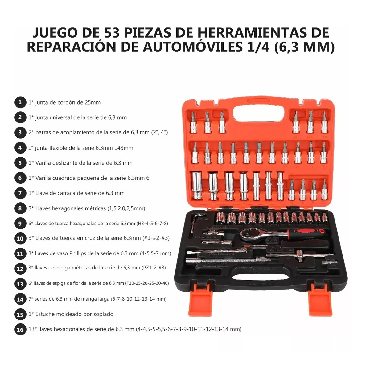 Juego De Herramientas Mecánicas Autocle Dados