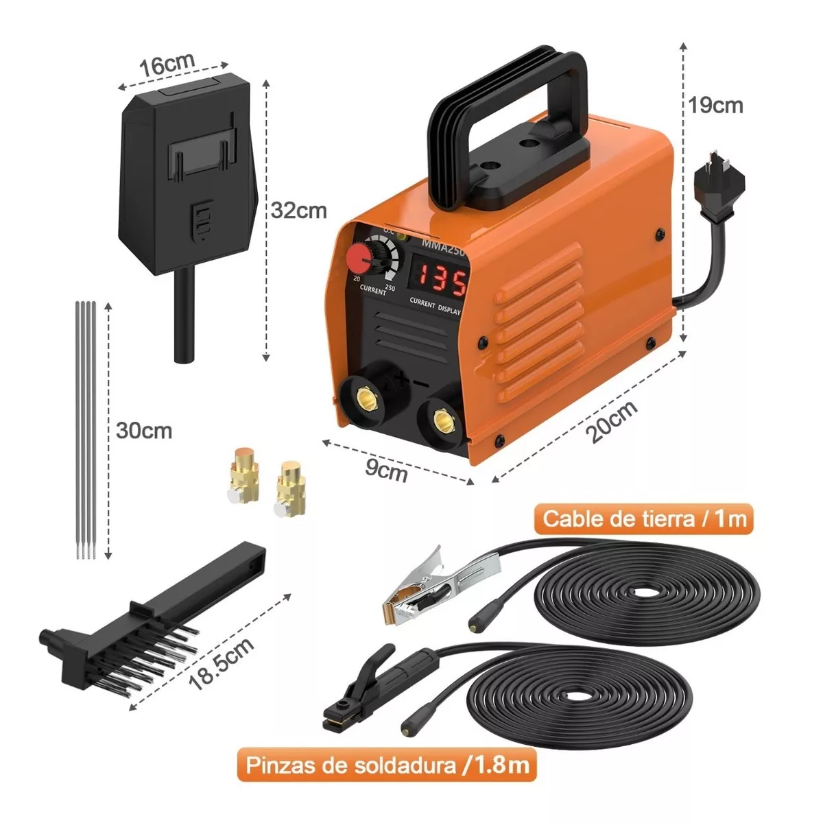 Kit Soldadora Inverter Máquina De Soldar 60hz 110v Inversor