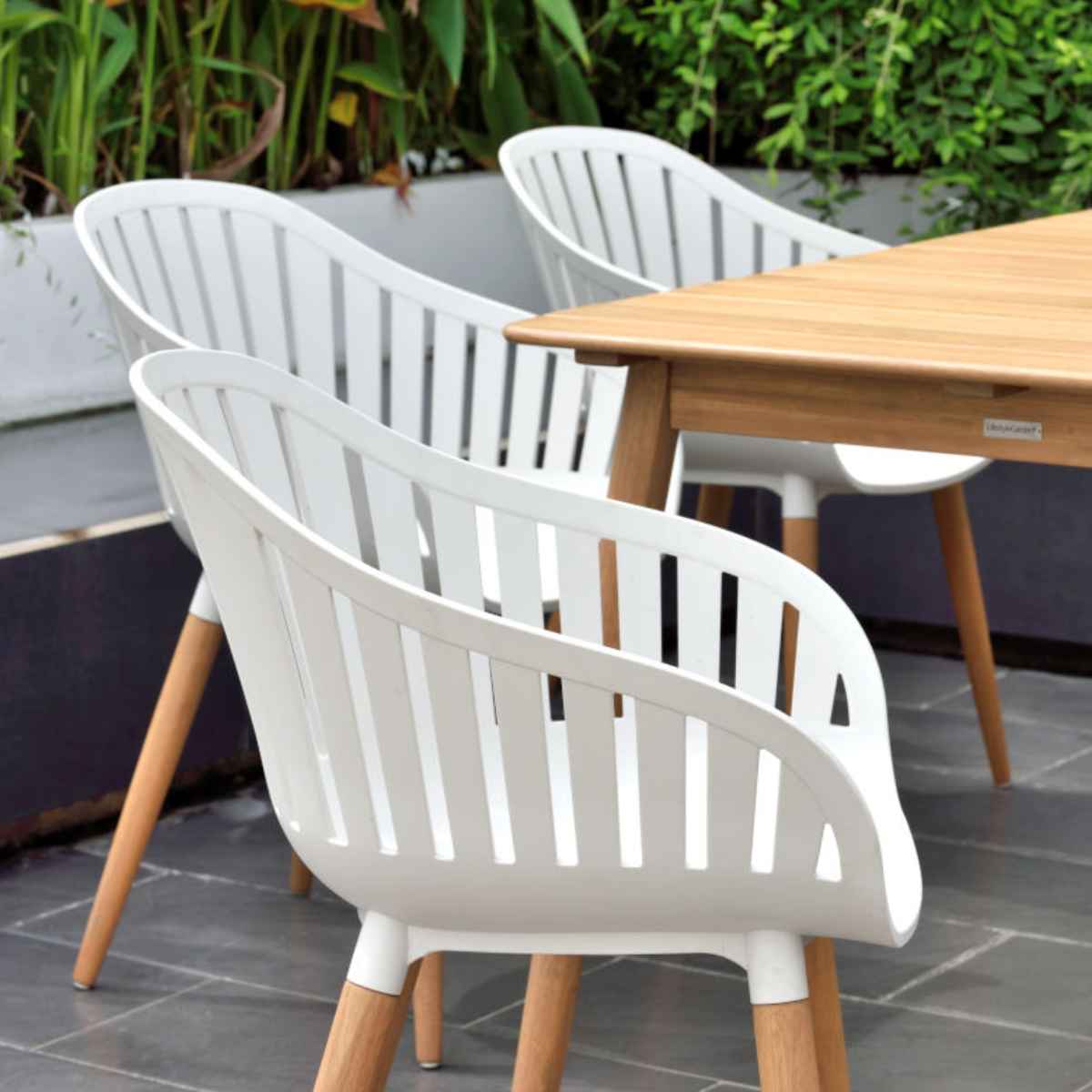 SET SILLAS CANNES CARVER Blanco